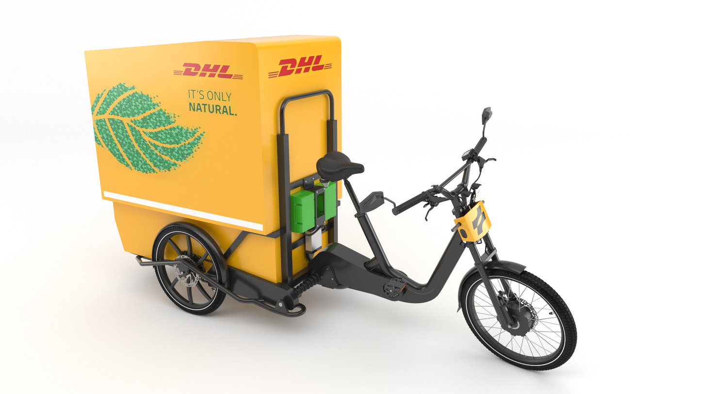 DHL Delivery bicycle 3D model