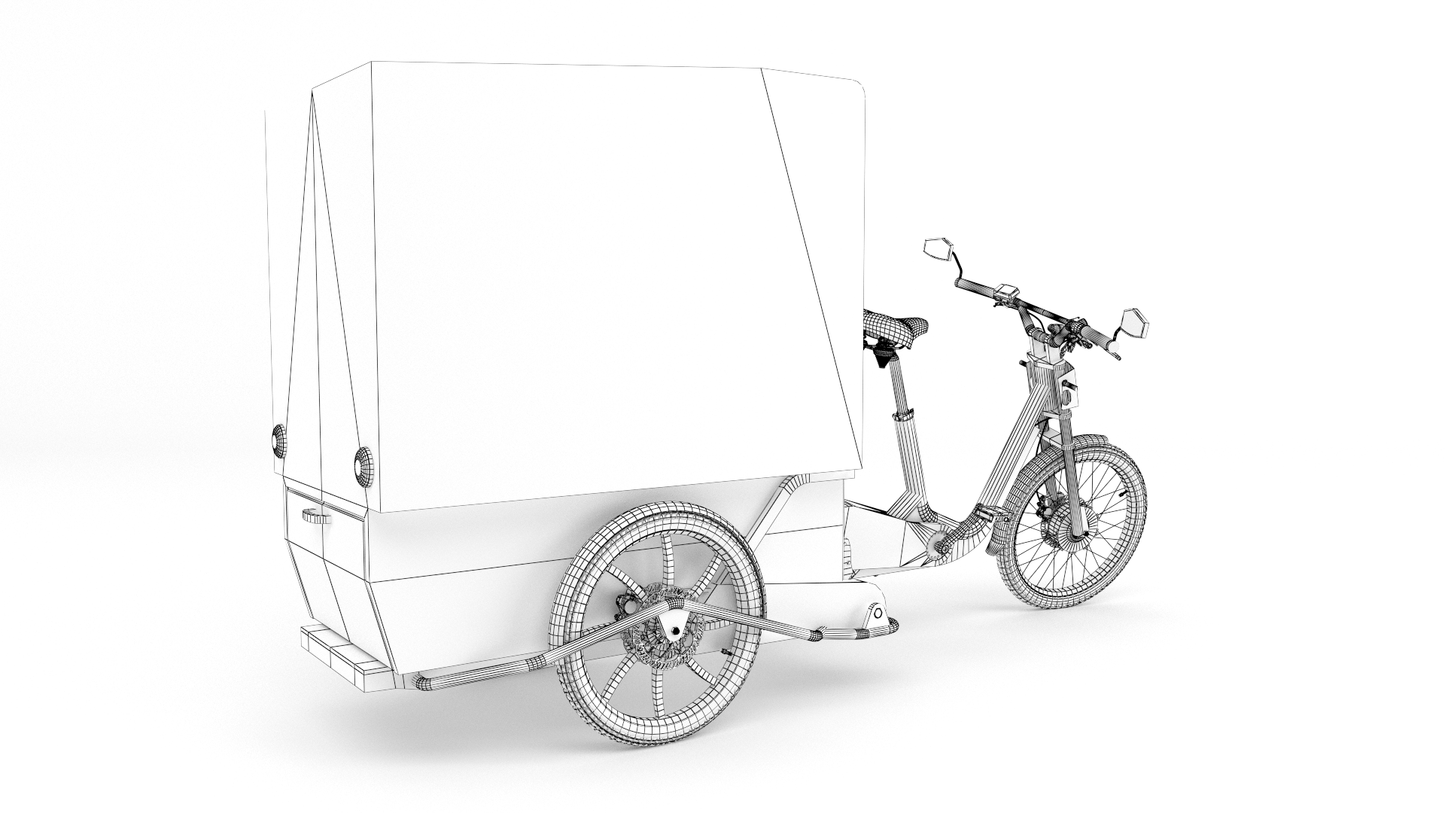 DHL Delivery bicycle 3D model