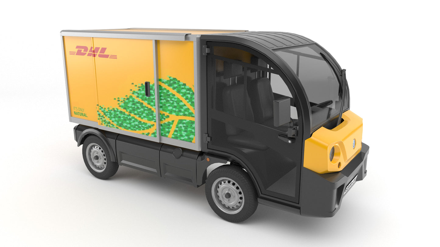 DHL electric delivery car 3D model