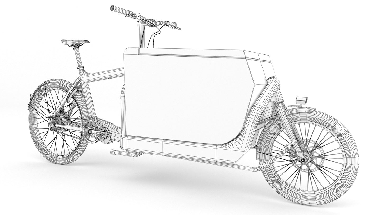 DHL-Delivery-bike-3D-model