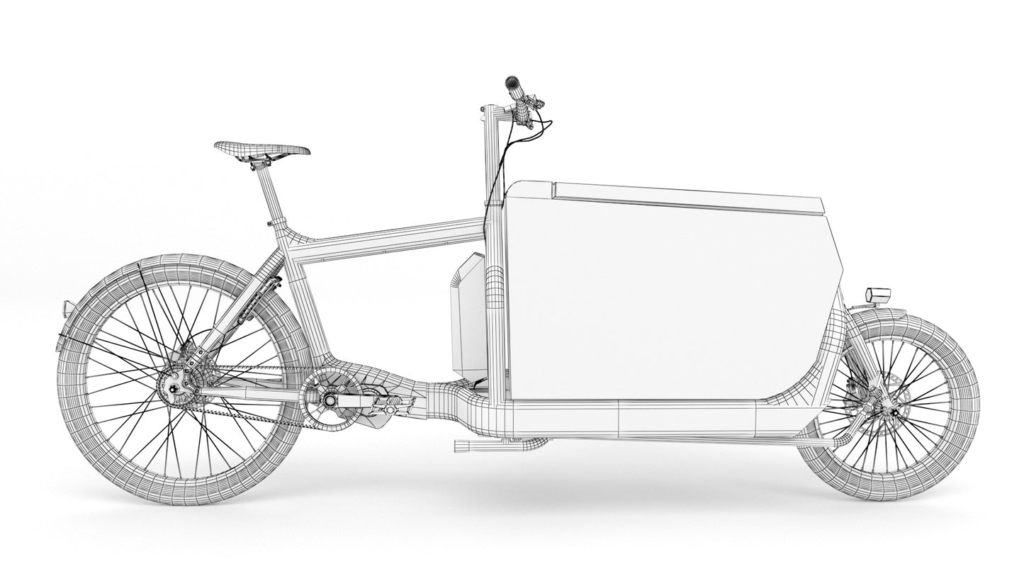 DHL-Delivery-bike-3D-model