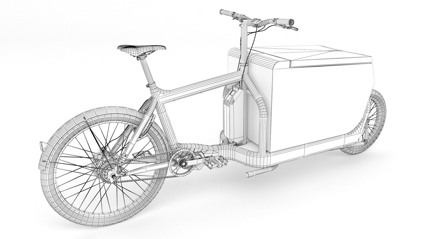 DHL-Delivery-bike-3D-model