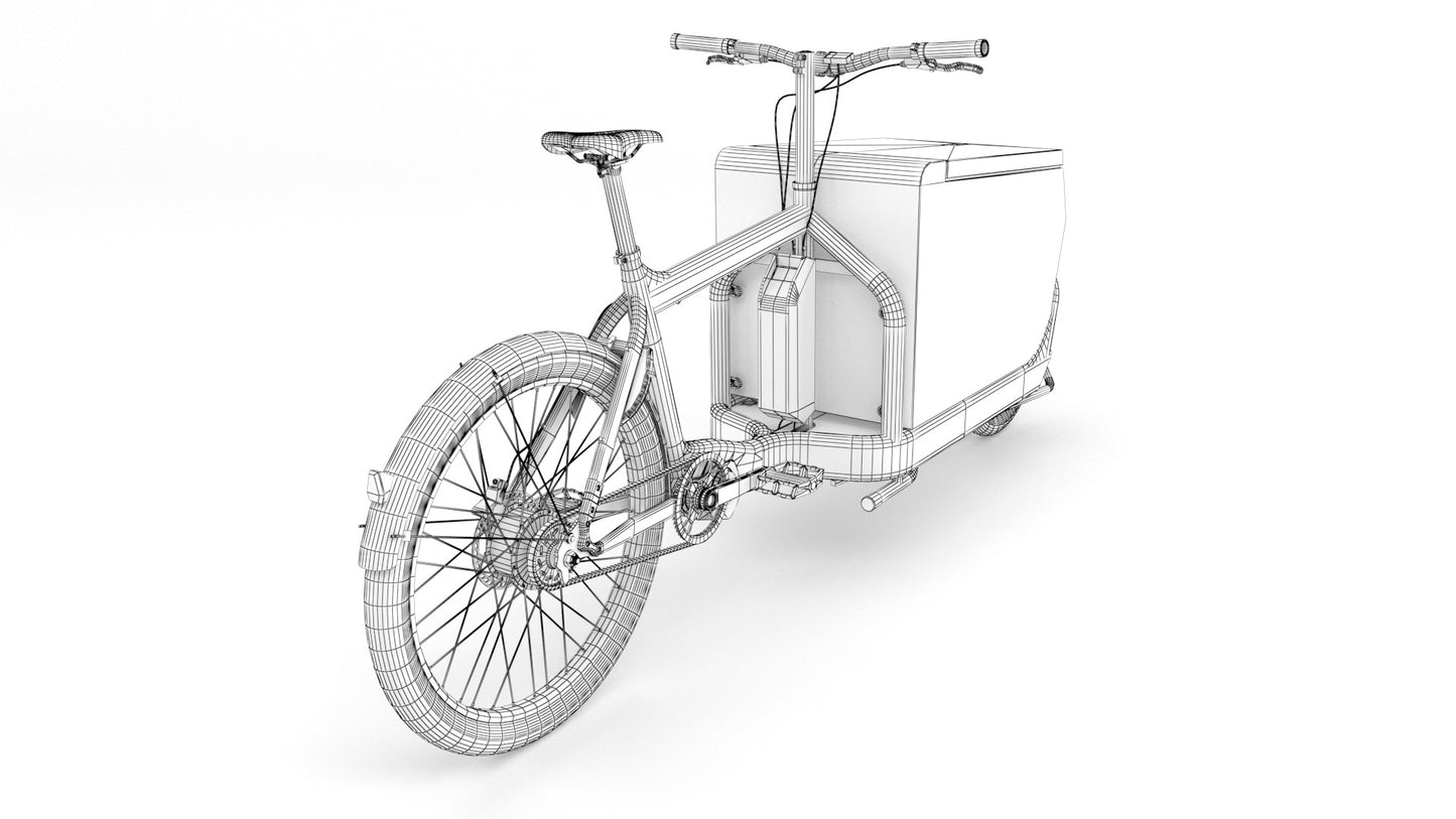 DHL-Delivery-bike-3D-model