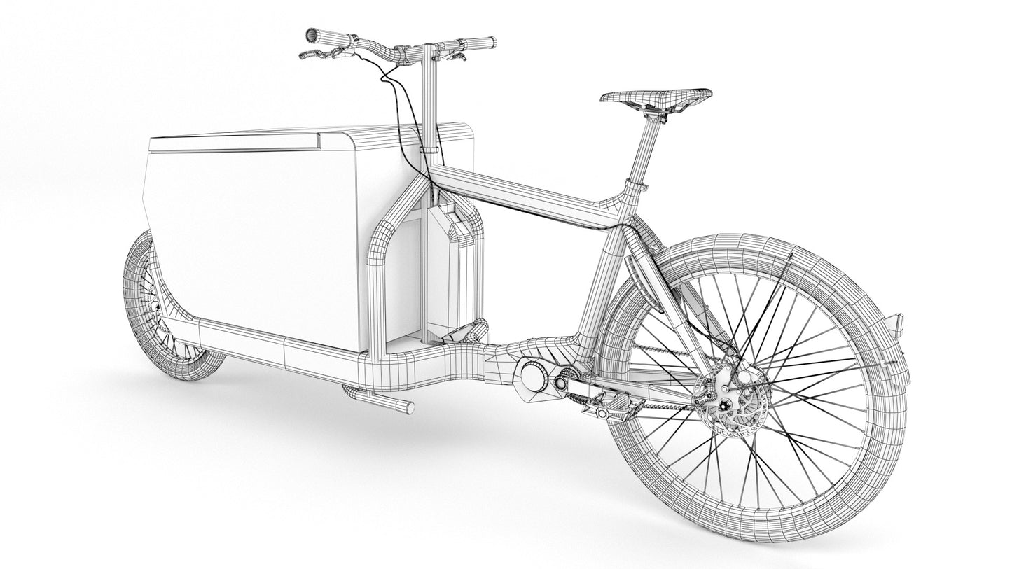 DHL-Delivery-bike-3D-model