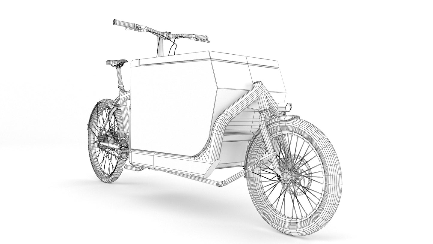 DHL-Delivery-bike-3D-model