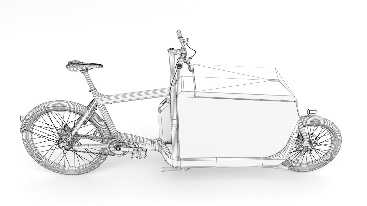 DHL-Delivery-bike-3D-model