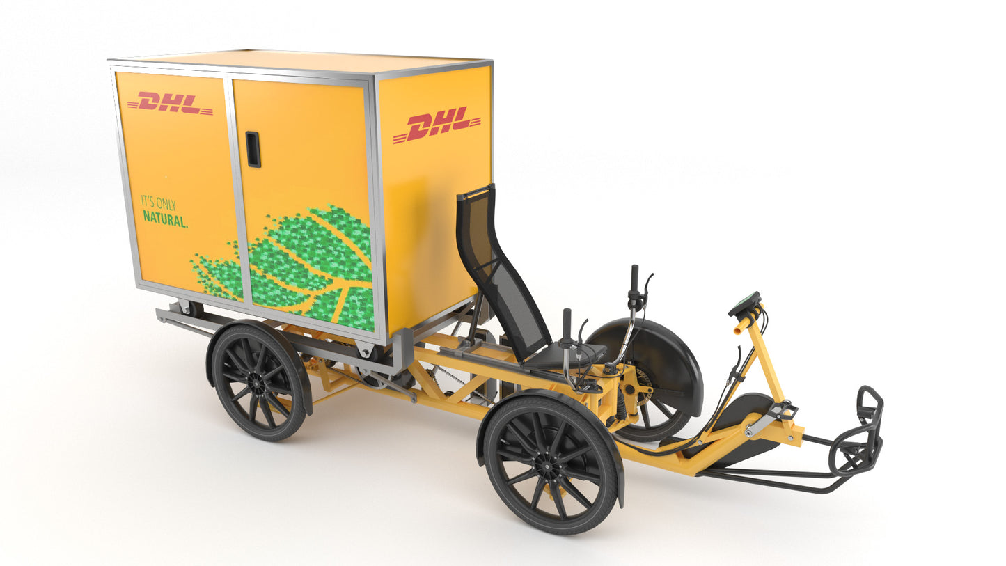DHL parcel delivery bike 3D model