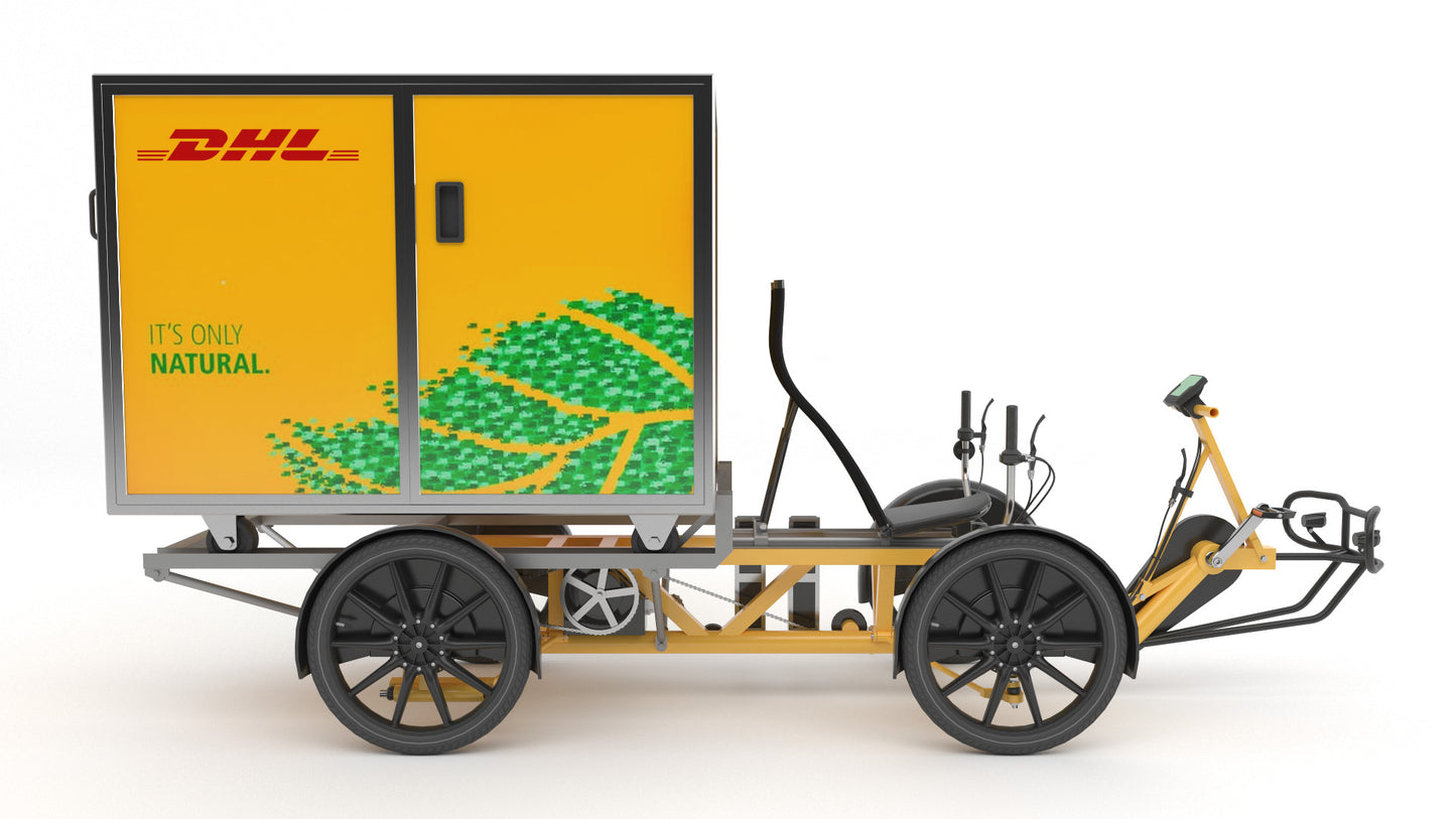 DHL parcel delivery bike 3D model