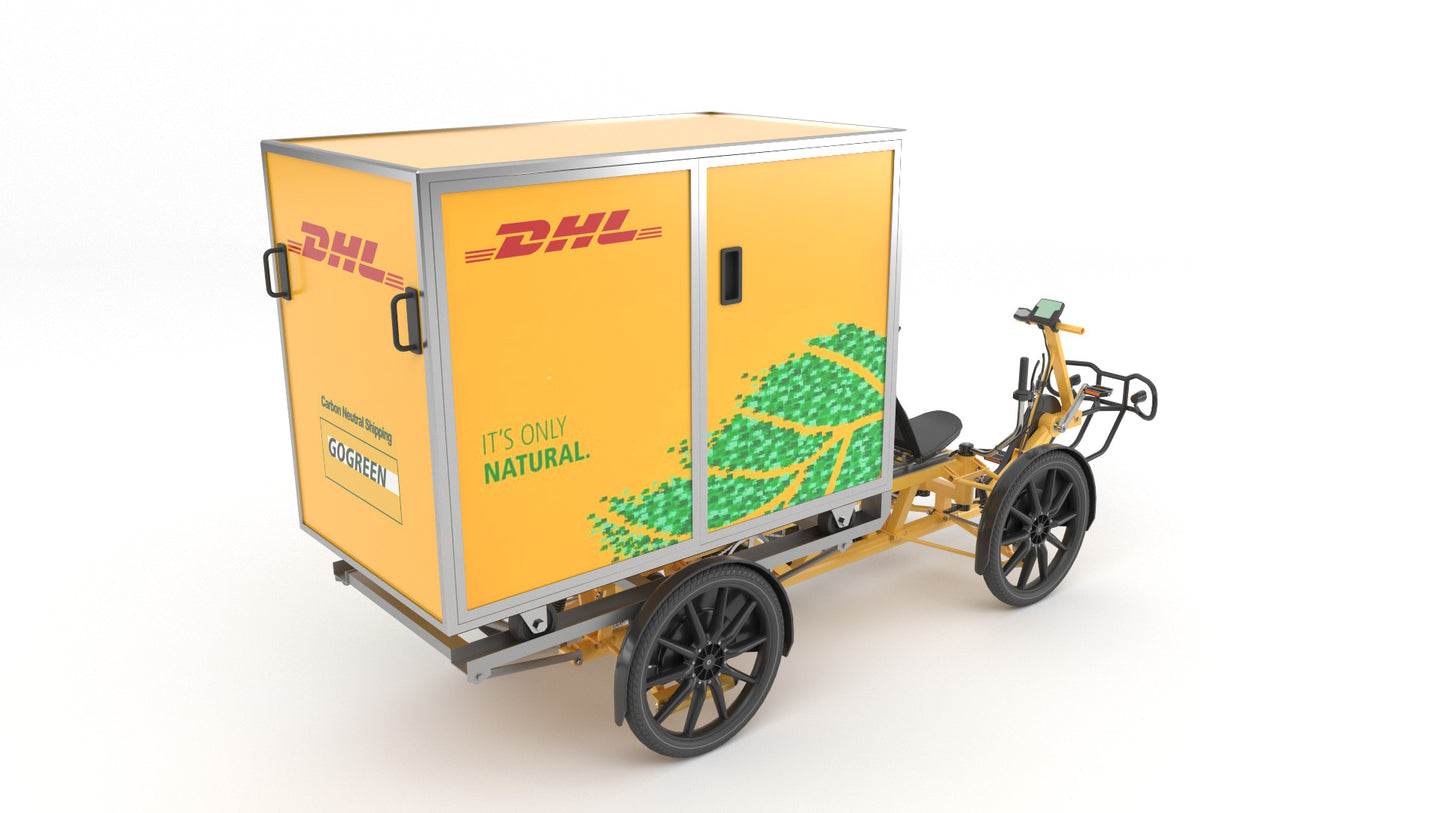 DHL parcel delivery bike 3D model