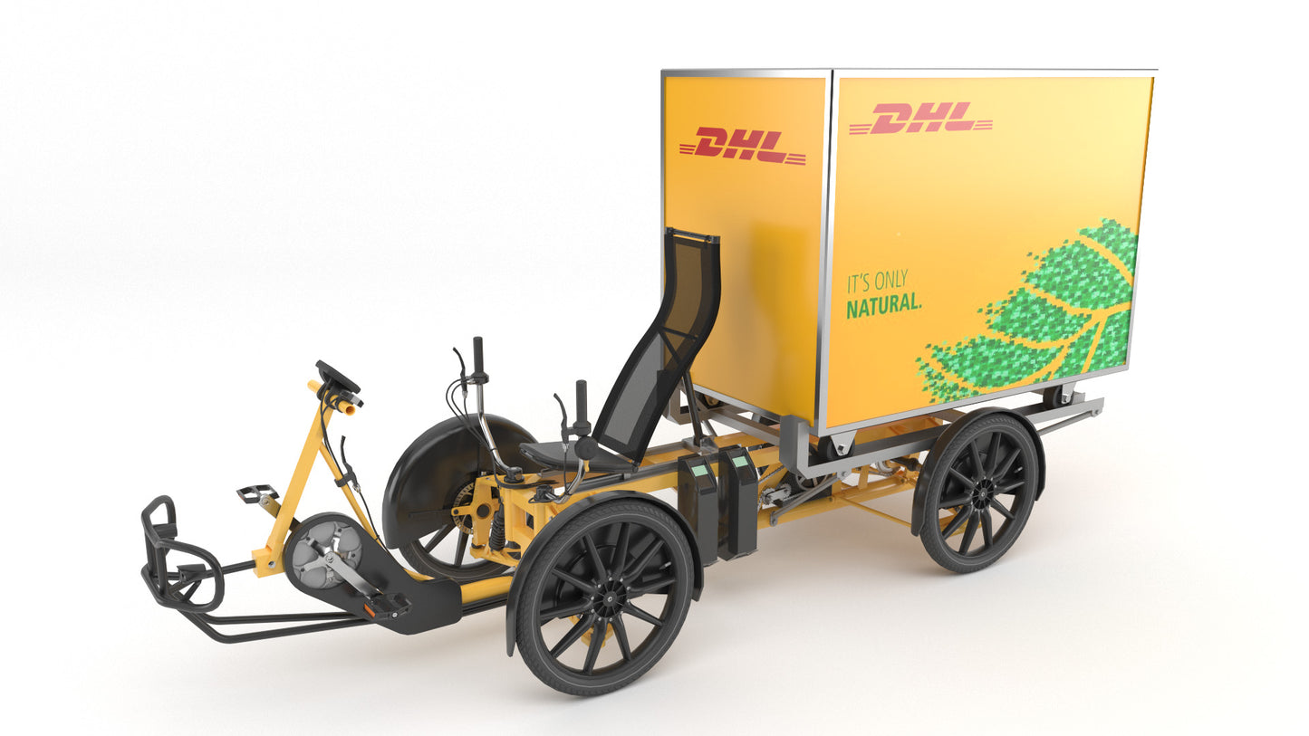 DHL parcel delivery bike 3D model