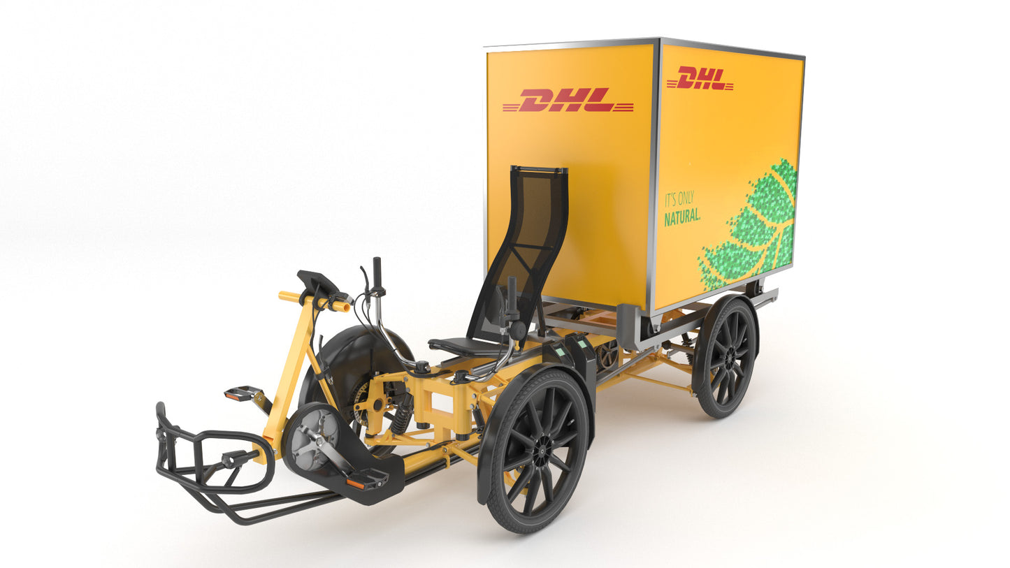 DHL parcel delivery bike 3D model