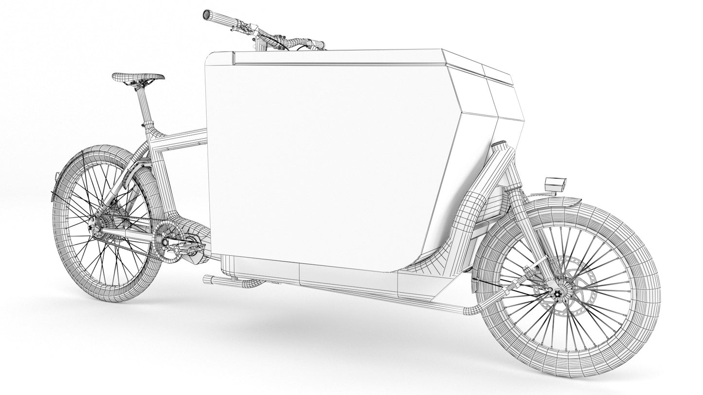 Fexex delivery bike 3D model