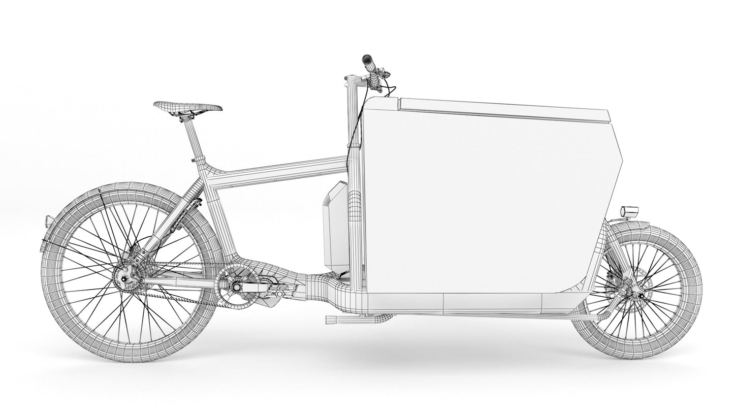 Fexex delivery bike 3D model