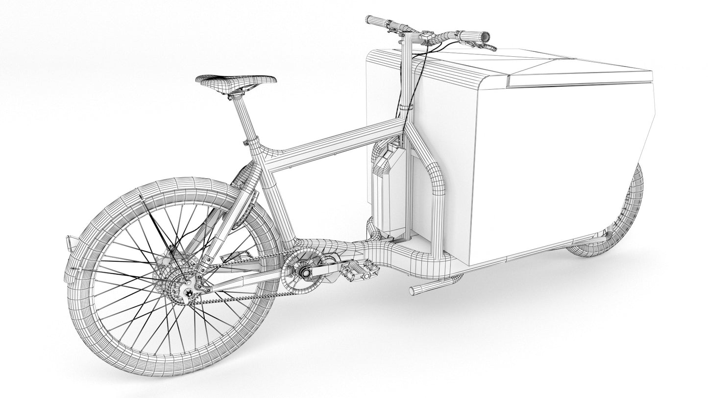 Fexex delivery bike 3D model