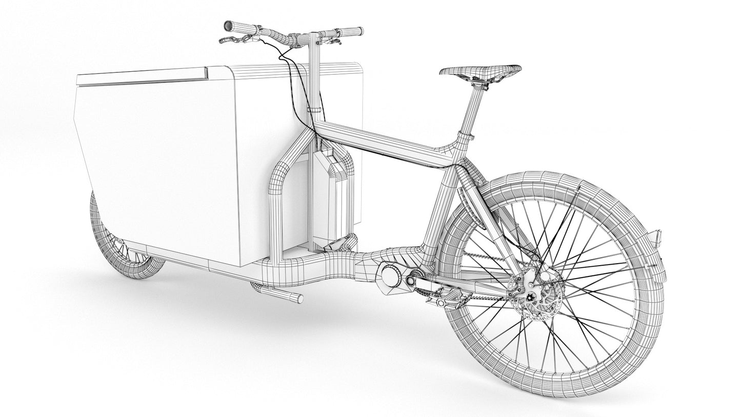 Fexex delivery bike 3D model