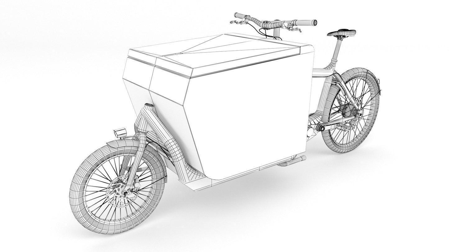 Fexex delivery bike 3D model