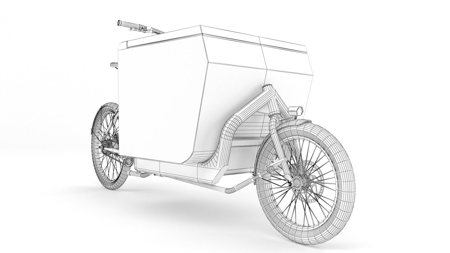 Fexex delivery bike 3D model