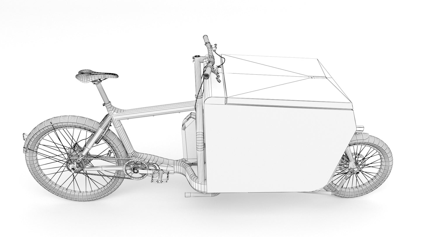 Fexex delivery bike 3D model