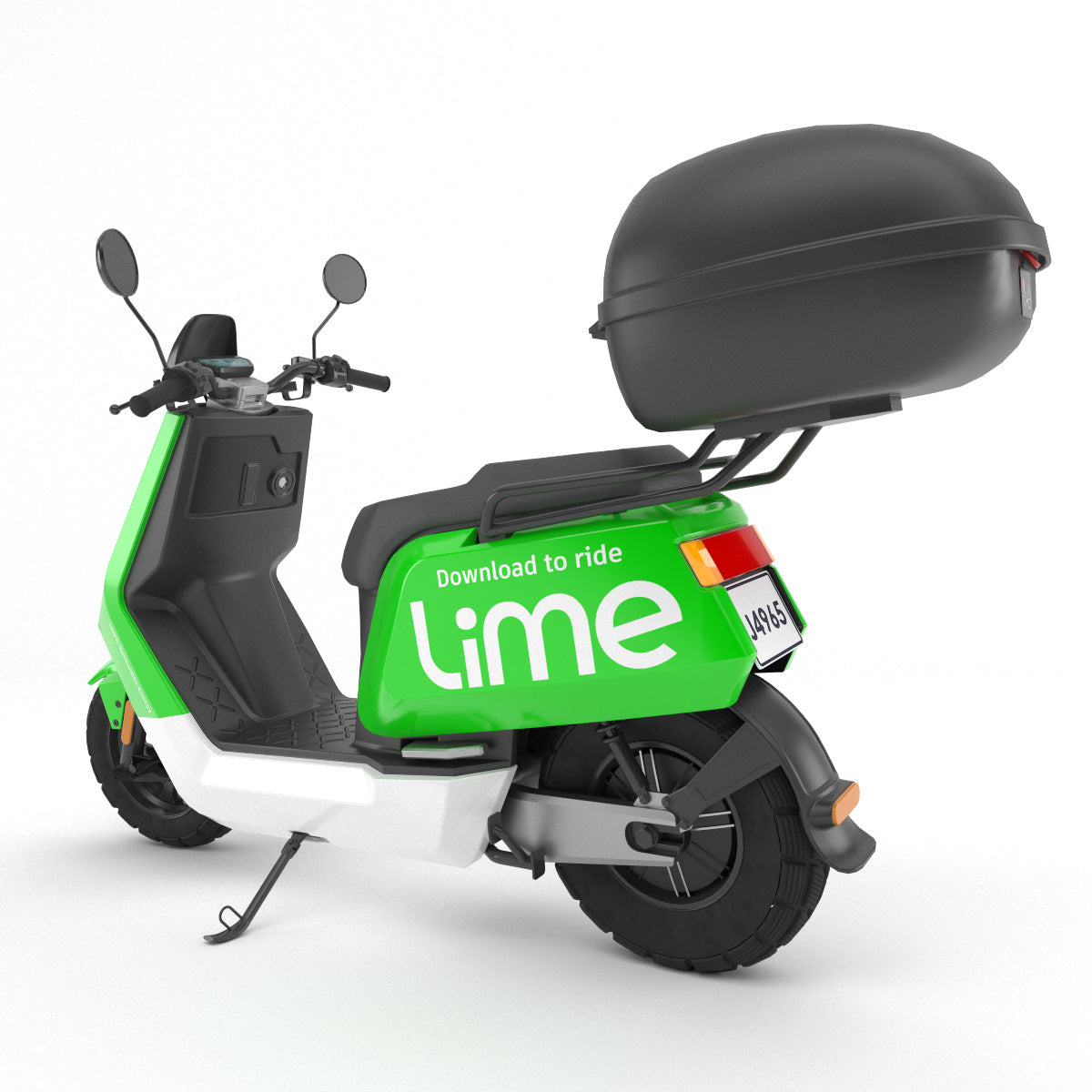 lime rideshare scooter 3d model