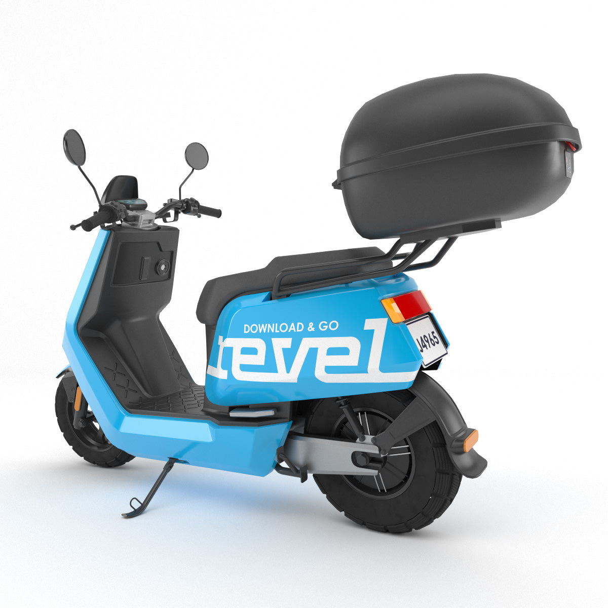 revel rideshare scooter 3d model