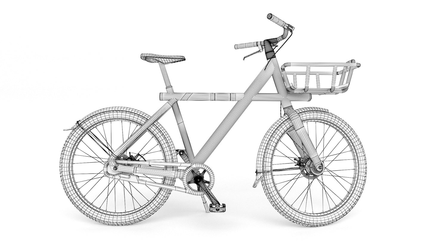 VanMoof X3 Wireframe 3D model