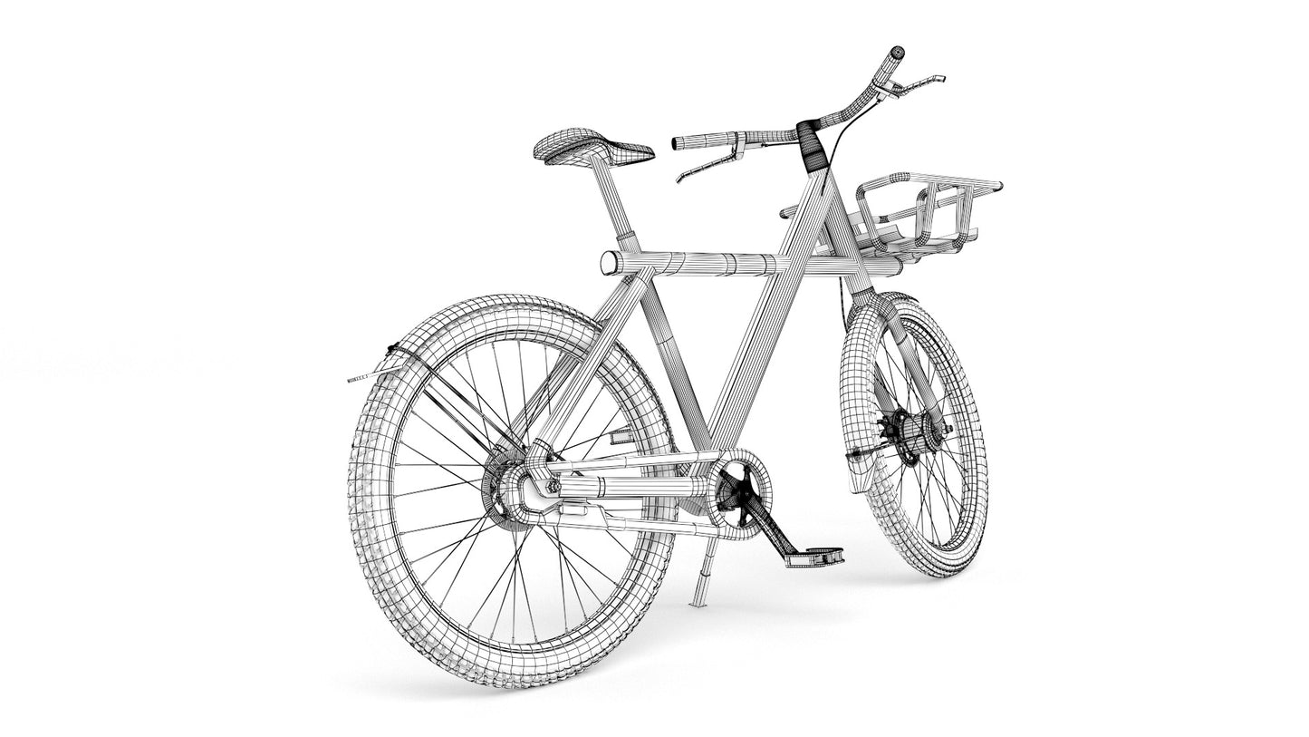 VanMoof X3 Wireframe 3D model