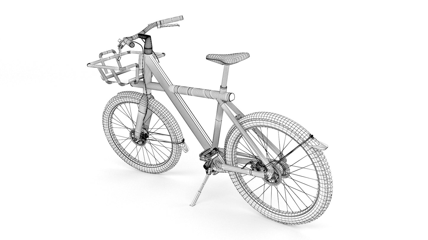 VanMoof X3 Wireframe 3D model