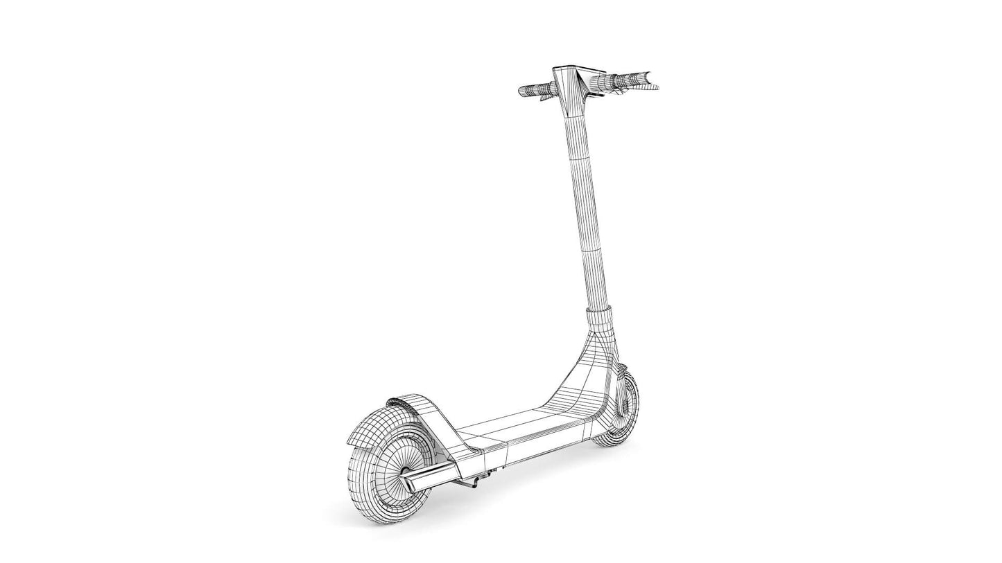Bird rental scooter 3D model