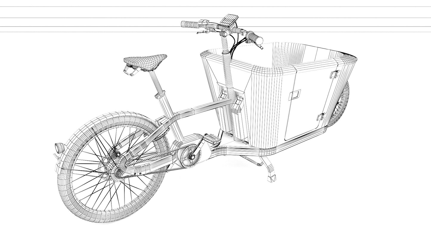 Carqon e-bike 3D Model