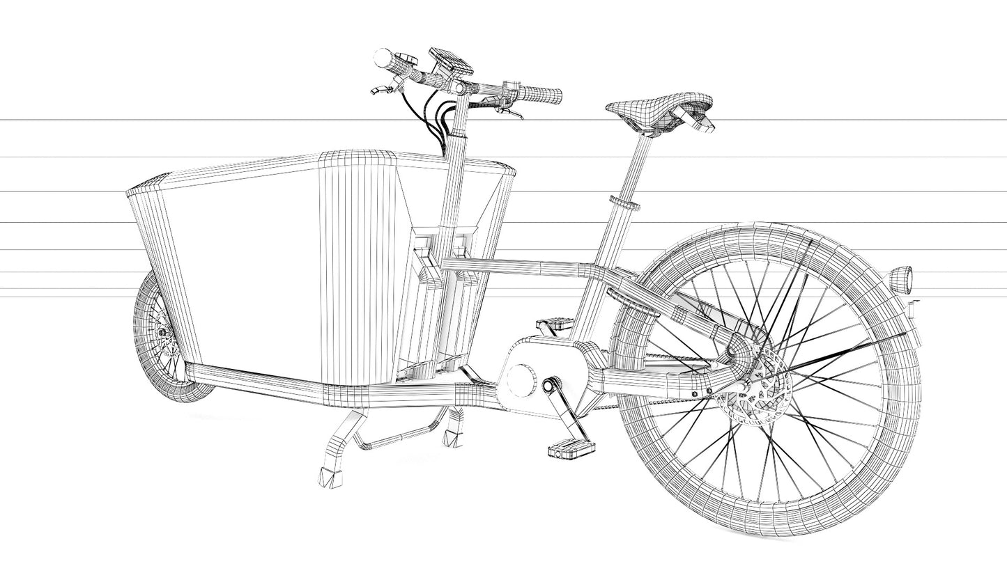 Carqon e-bike 3D Model