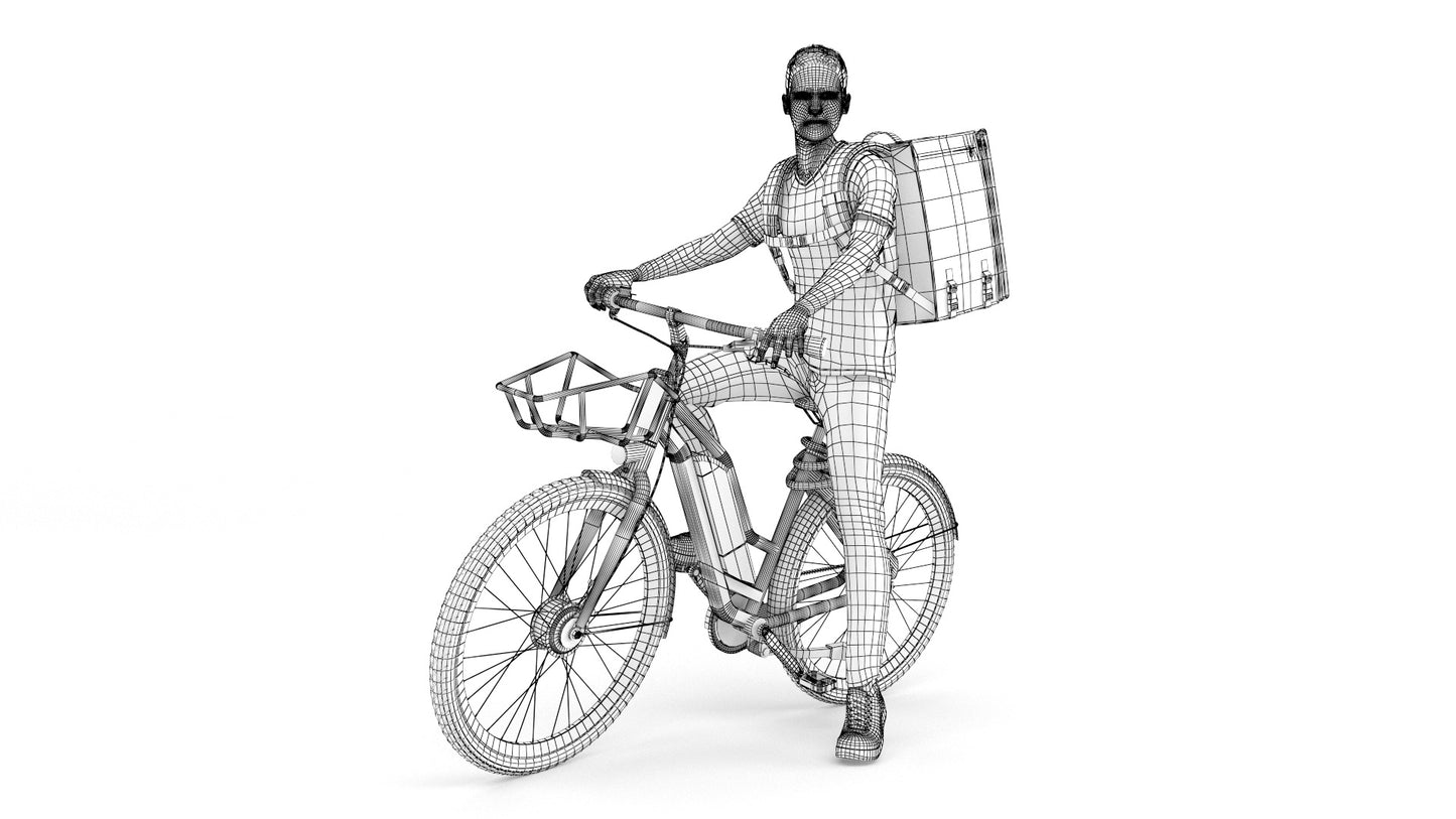 Food delivery biker