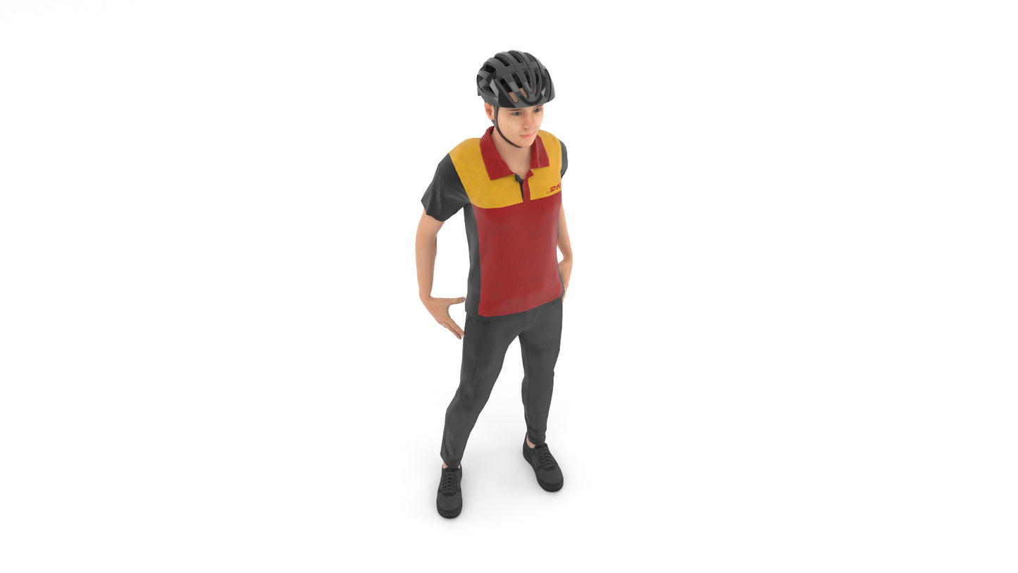 DHL-Delivery-Man-3D-Model