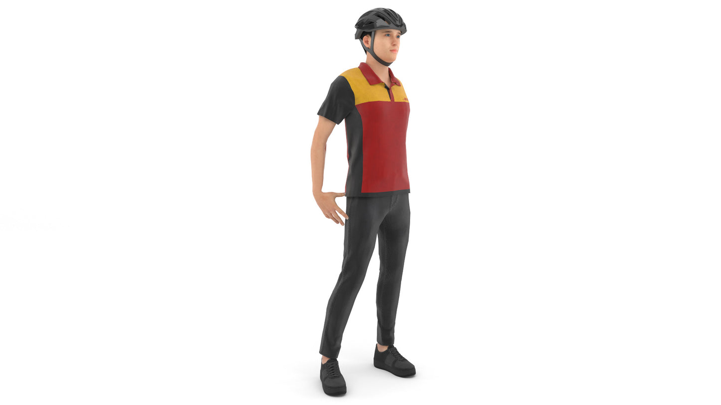 DHL-Delivery-Man-3D-Model