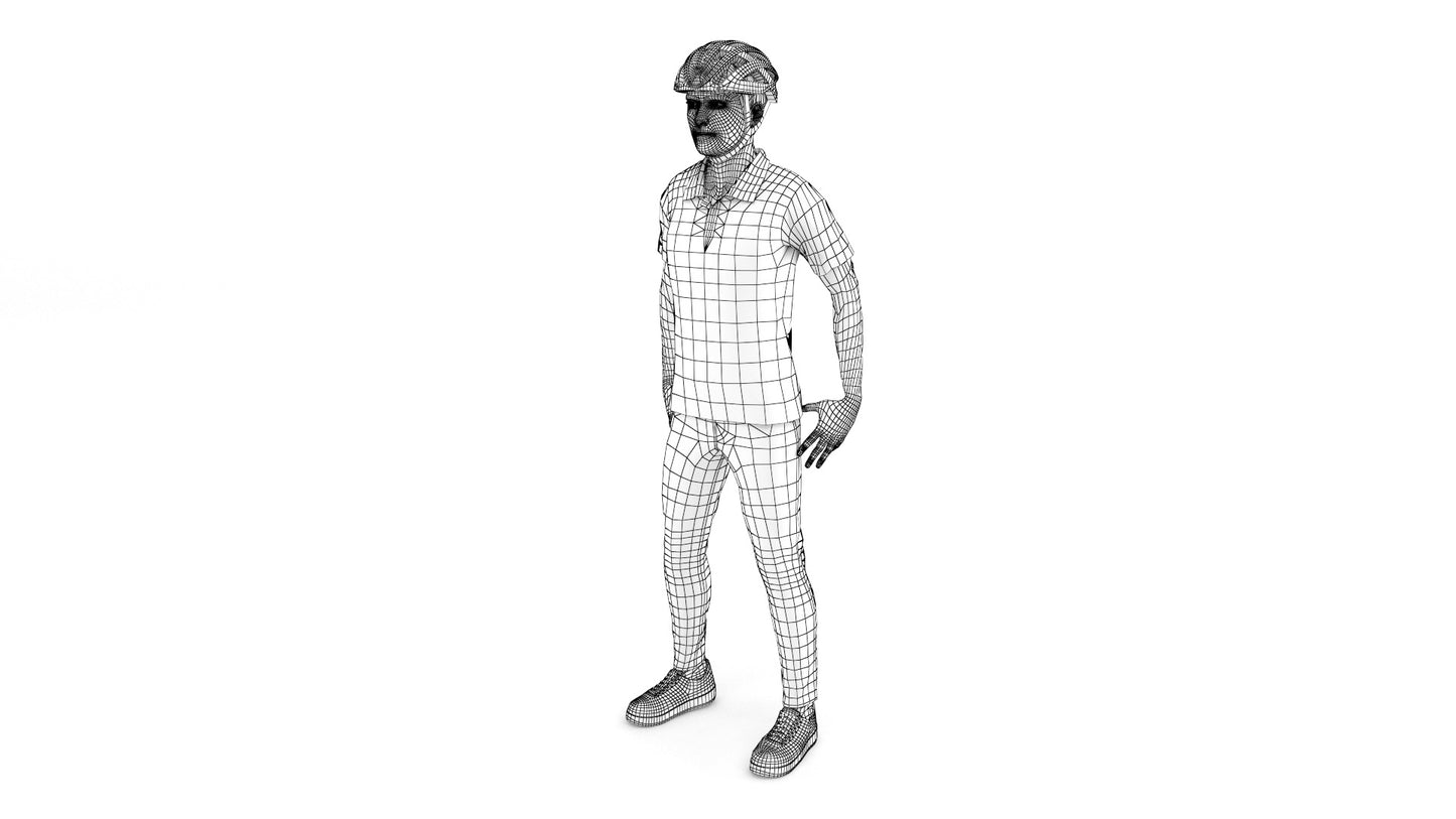 DHL-Delivery-Man-3D-Model