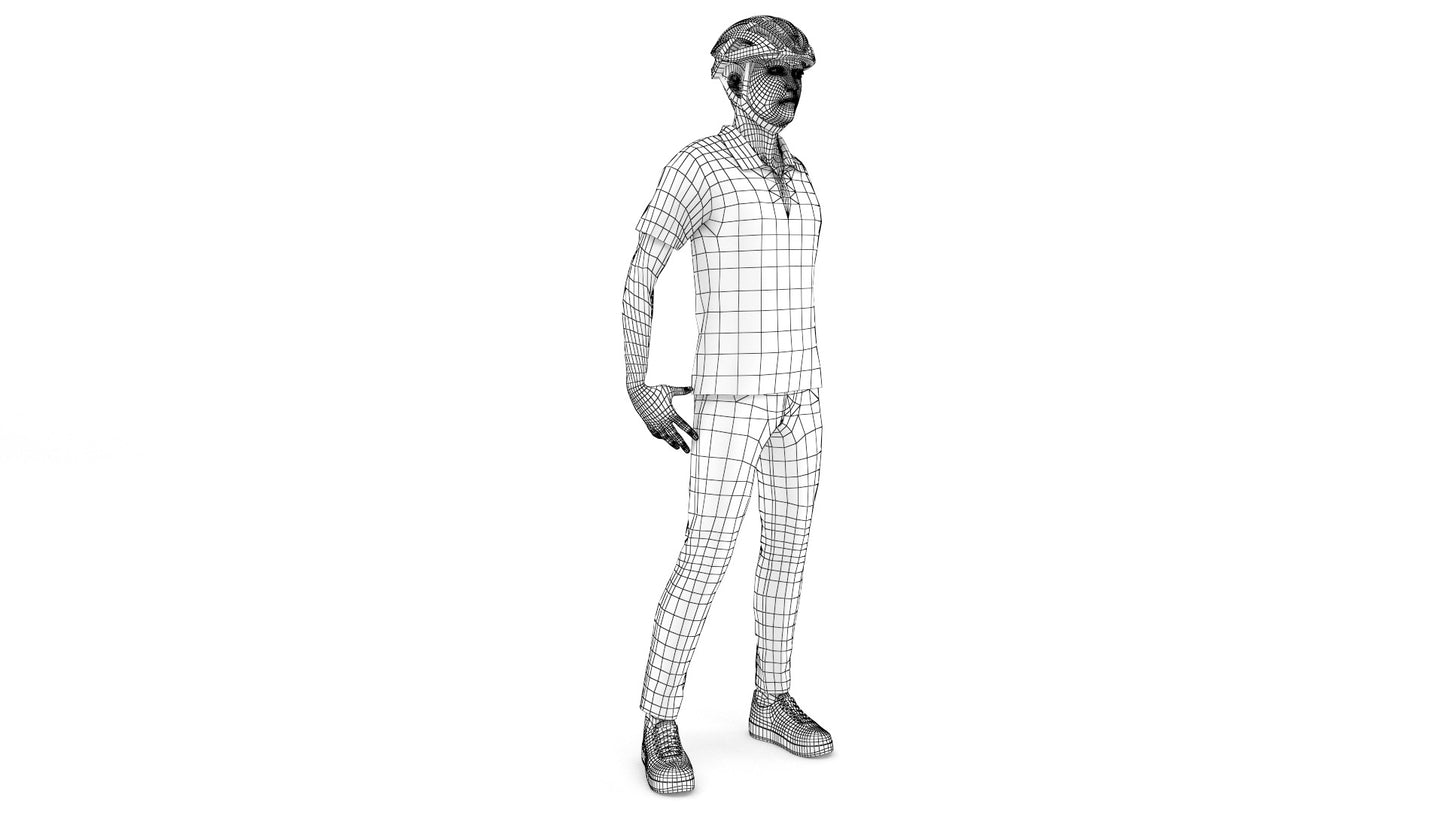 DHL-Delivery-Man-3D-Model