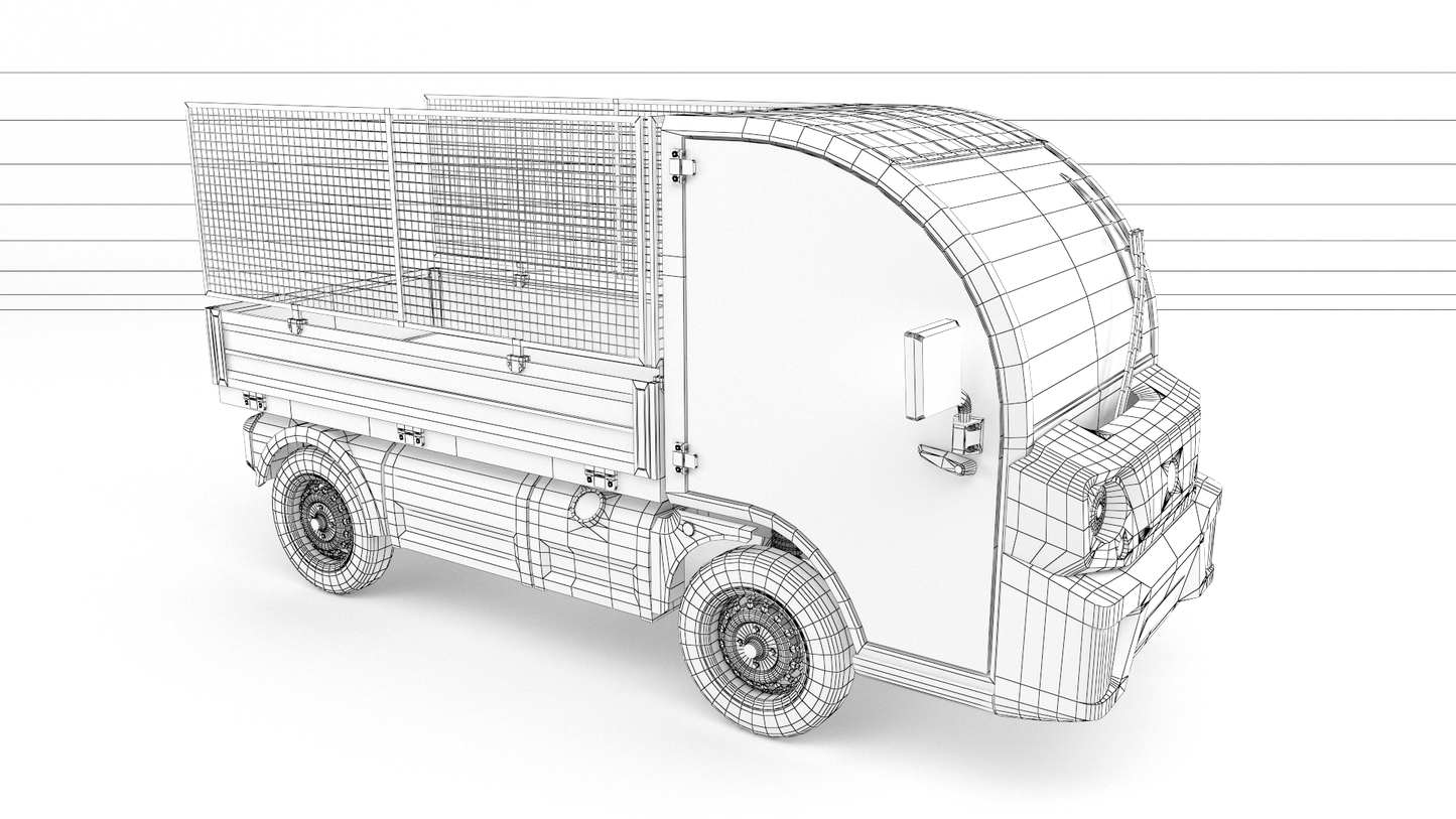Goupil pick-up car 3D model