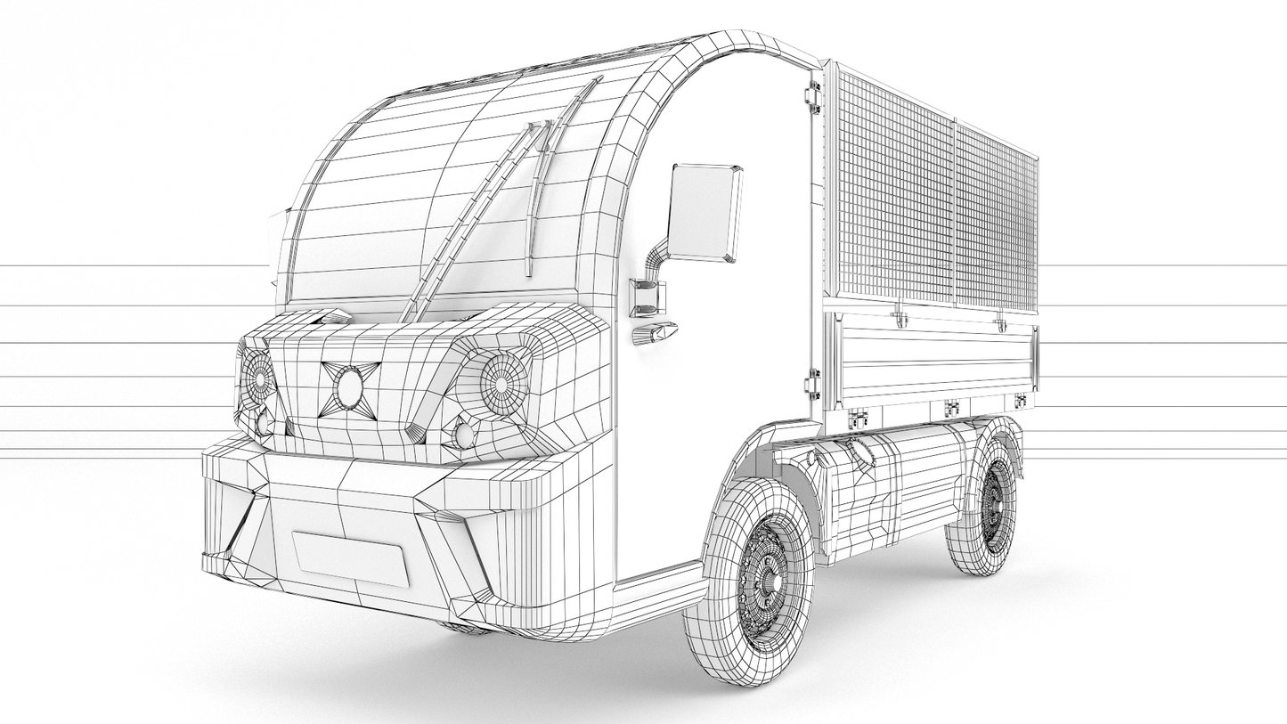 Goupil pick-up car 3D model