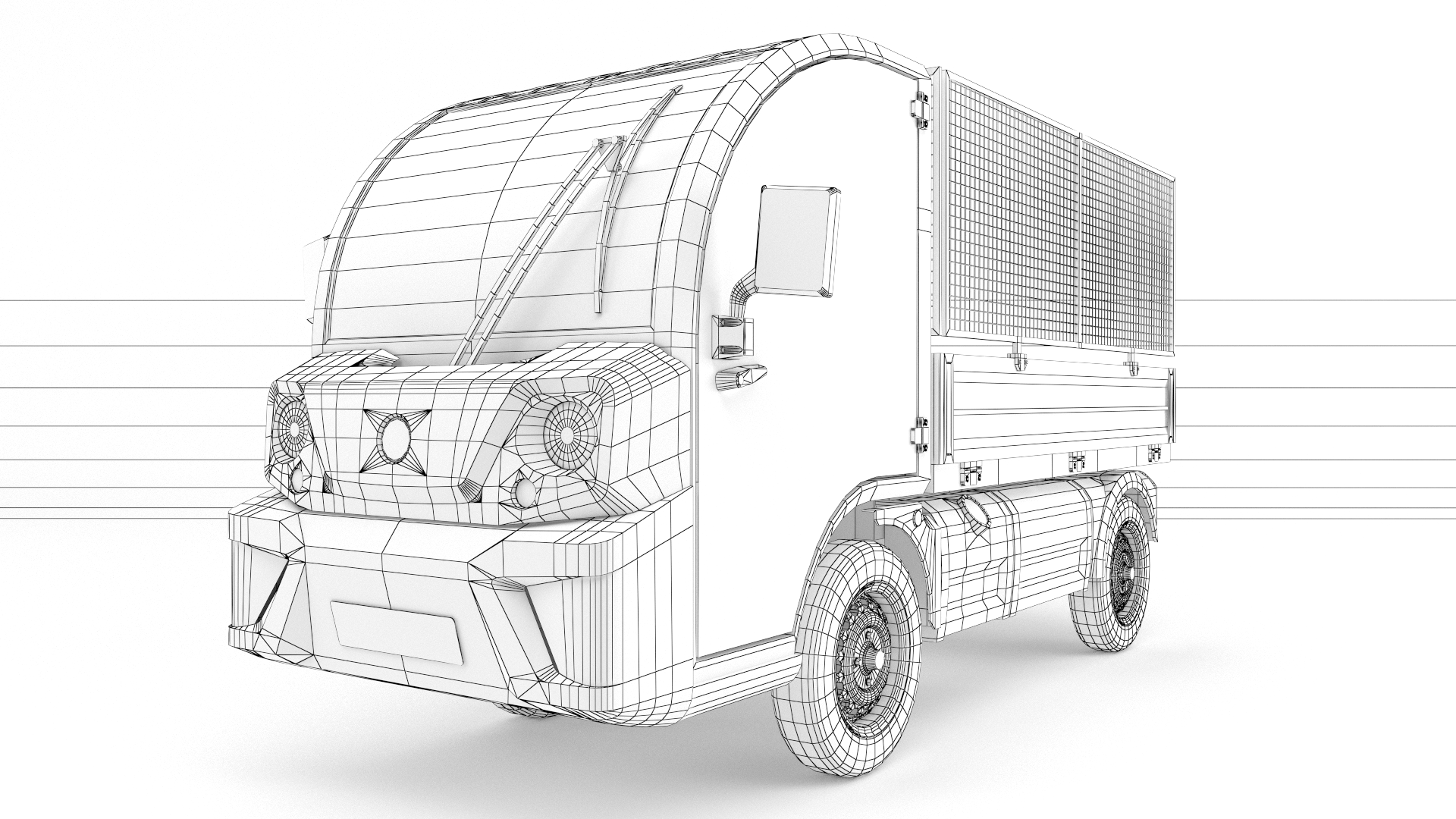 Goupil pick-up car 3D model