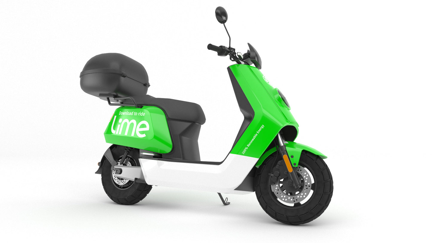lime rideshare scooter 3d model