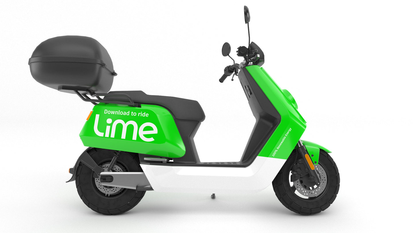 lime rideshare scooter 3d model