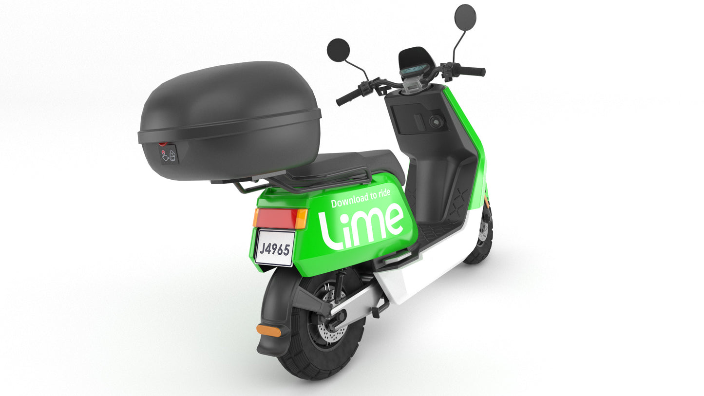 lime rideshare scooter 3d model