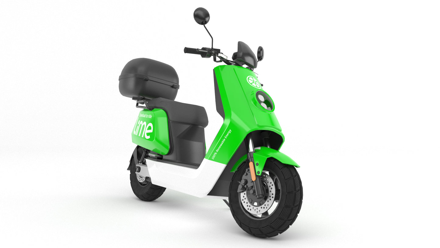 lime rideshare scooter 3d model