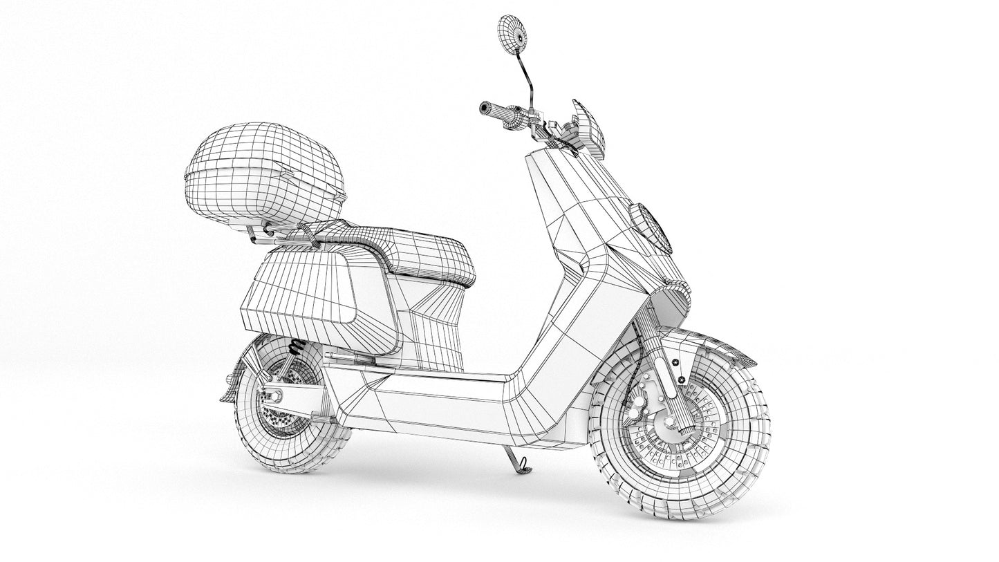 niu scooter 3d model