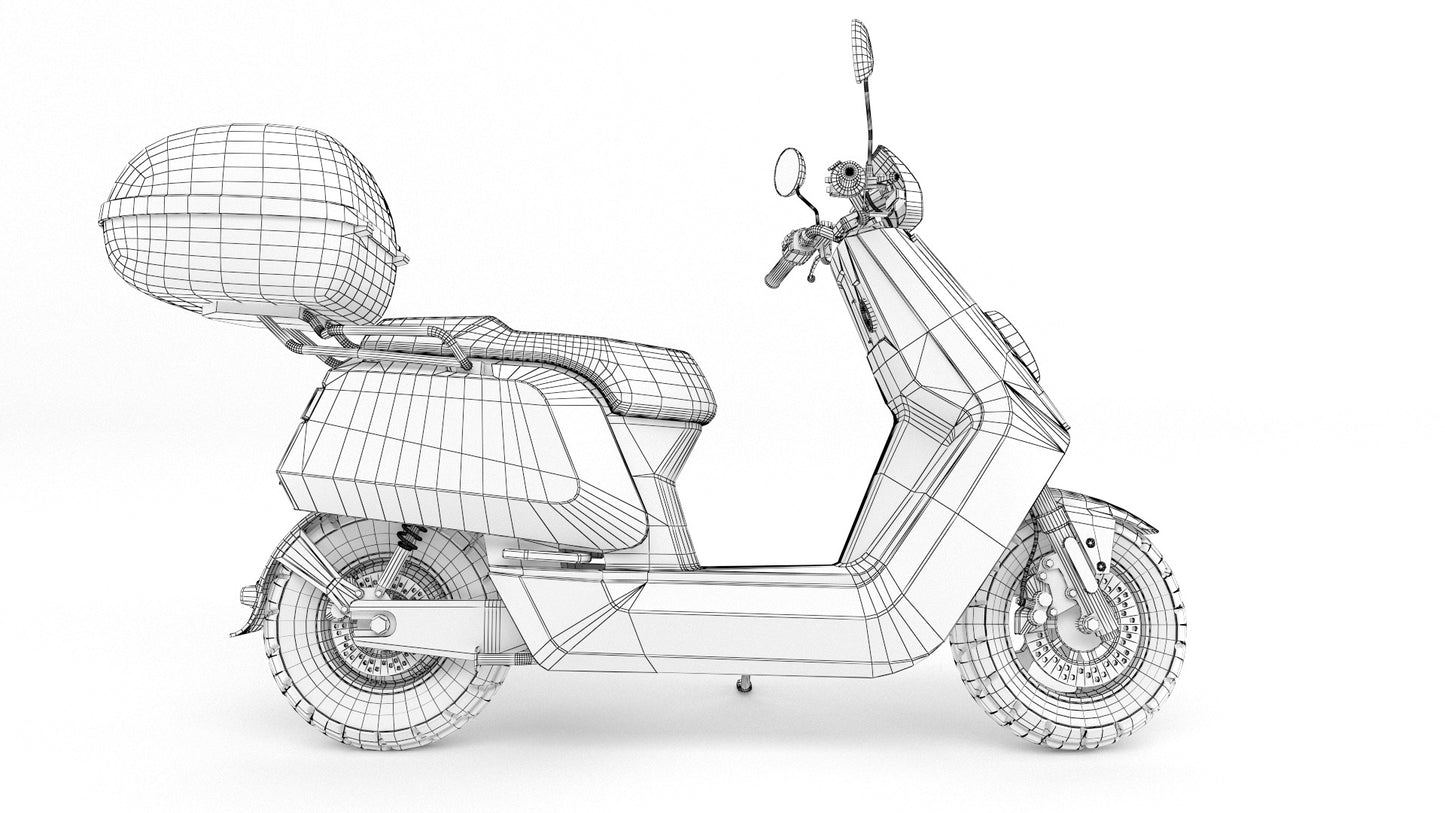 niu scooter 3d model