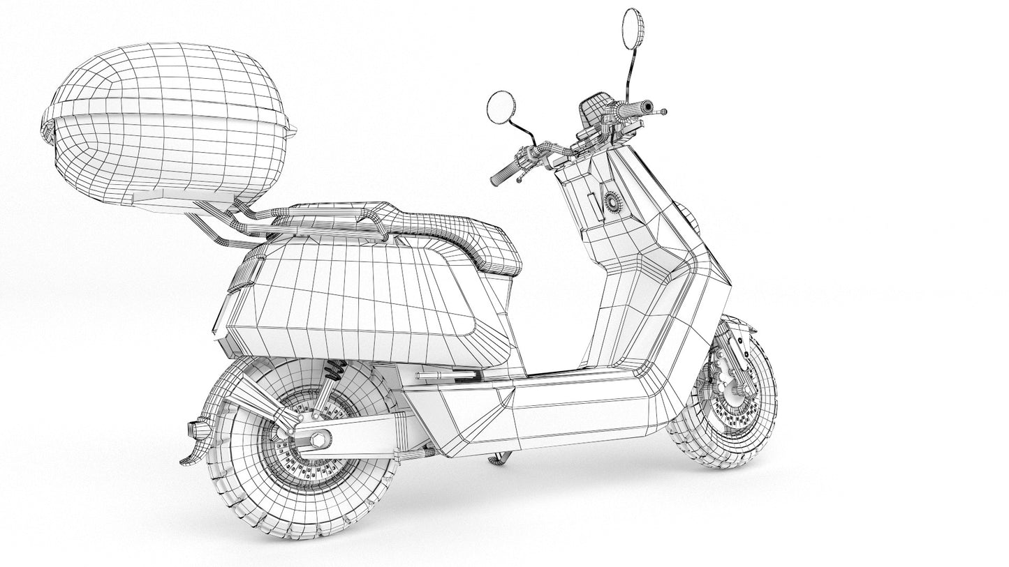 niu scooter 3d model