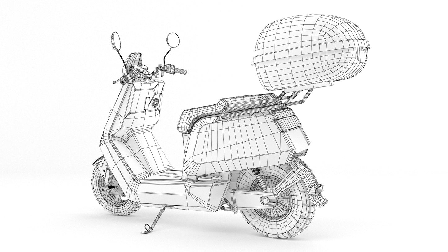 niu scooter 3d model