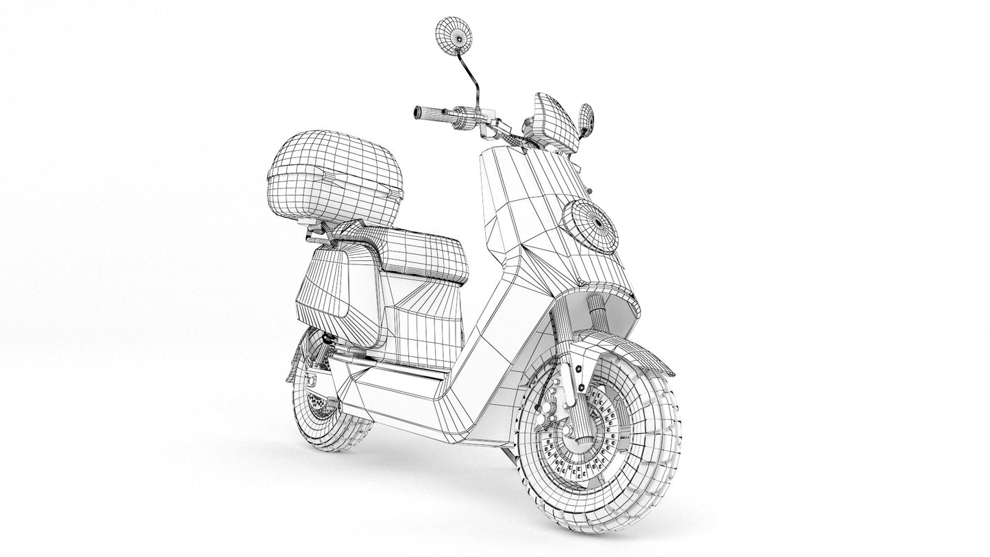 niu scooter 3d model