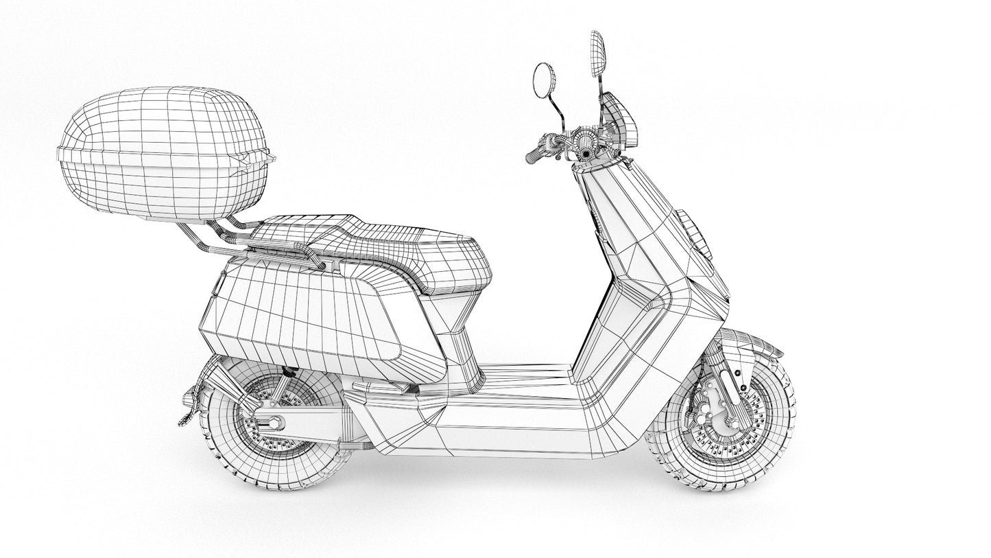 niu scooter 3d model