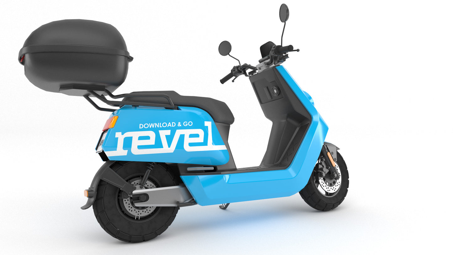 revel rideshare scooter 3d model