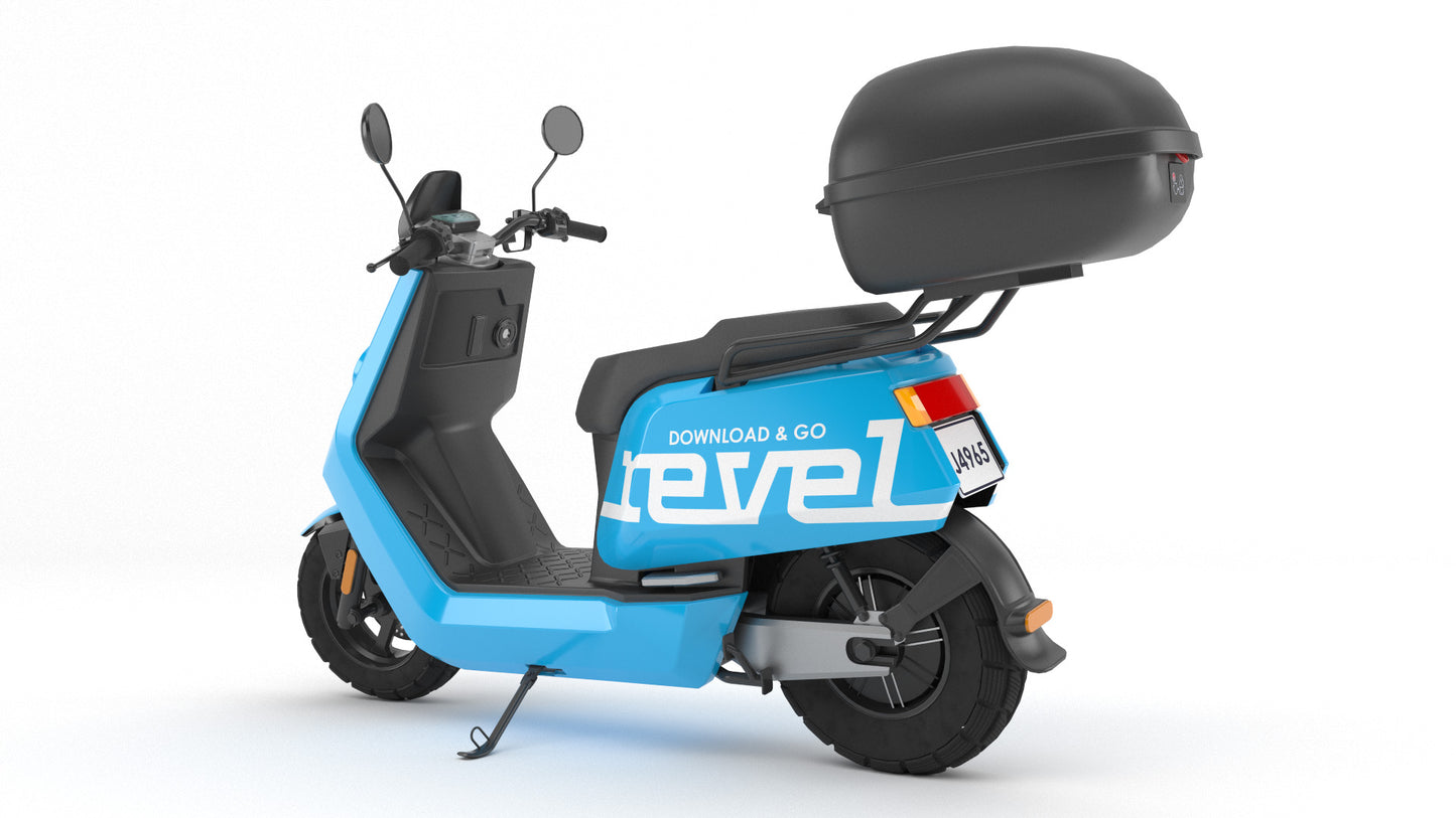 revel rideshare scooter 3d model